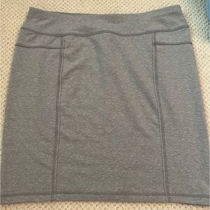 Athleta Grey Stretchy Skirt